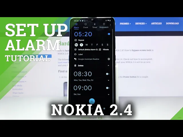 Video thumbnail for How to Customize Alarm Clock in NOKIA 2.4 - Set Up Alarm