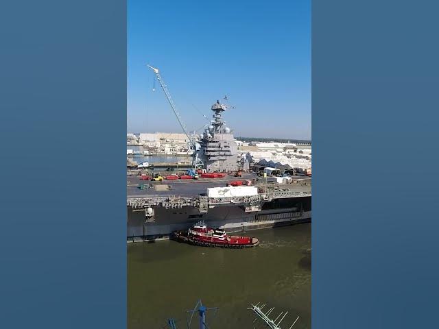 Video thumbnail for U.S.  Navy USS John F  Kennedy Aircraft Carrier Steps Toward Sea Trials