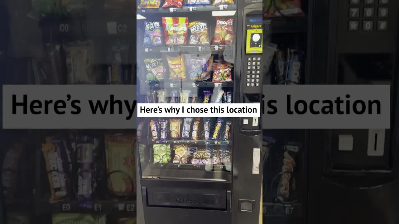 'Video thumbnail for moneymakingmeg: vending machine side hustle earning £7000/month!'