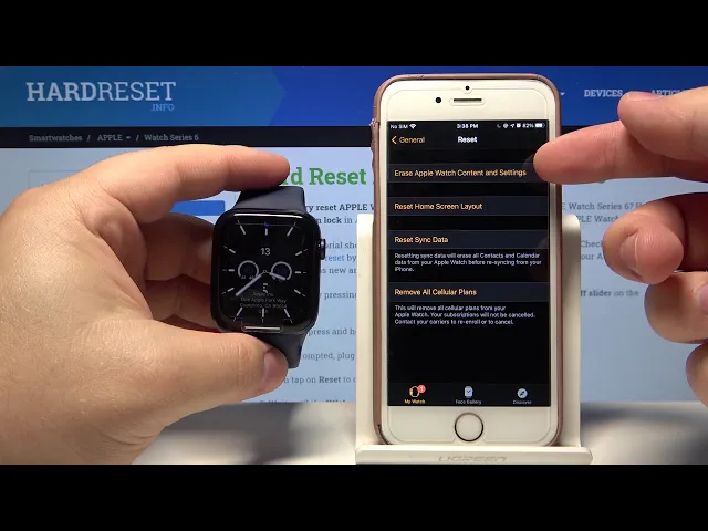 Video thumbnail for How to Hard Reset APPLE Watch Series 6 via App – Restore Defaults / Wipe Data