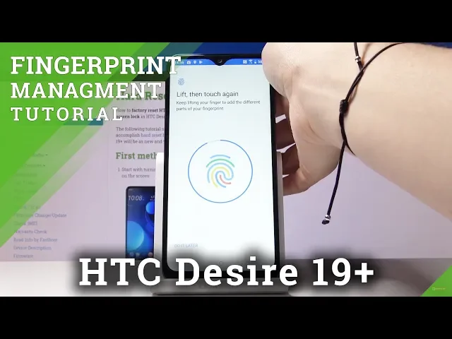 Video thumbnail for How to Add Fingerprint in HTC Desire 19+ – Fingerprint Lock Screen