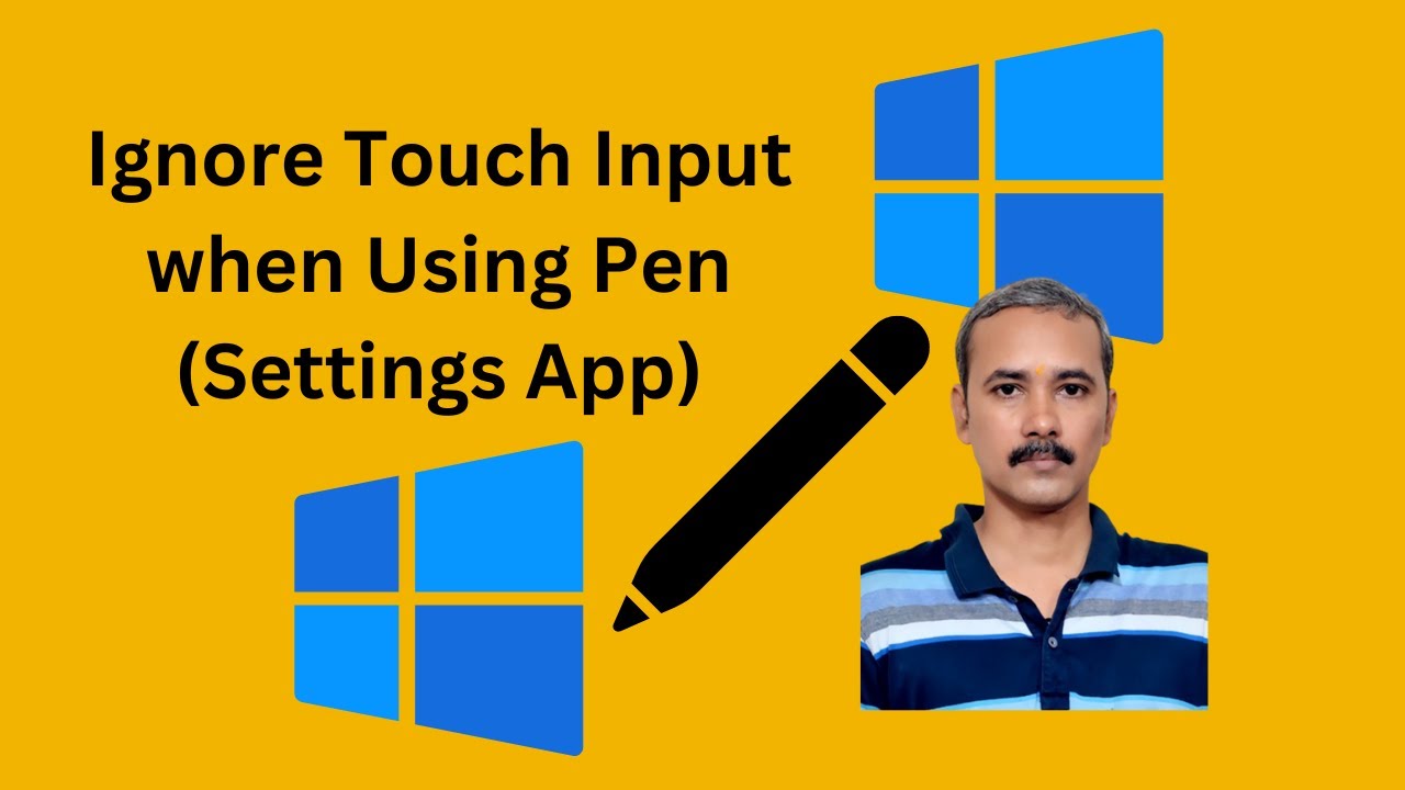 'Video thumbnail for How to Turn On or Off “Ignore Touch Input when Using Pen” in Windows 10 Settings | GearUpWindows'