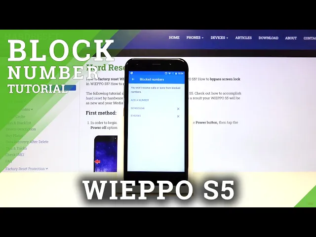 Video thumbnail for How to Block Number on WIEPPO S5 - Create Blacklist in Android Phone