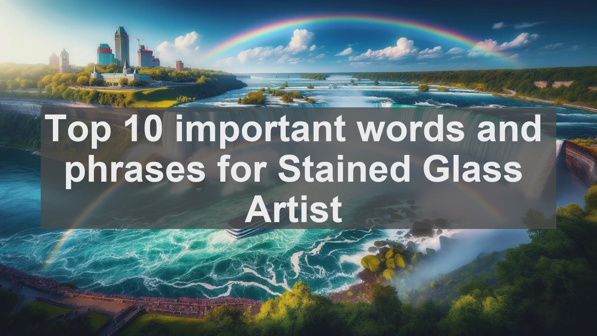 'Video thumbnail for Top 10 important words and phrases for Stained Glass Artist'
