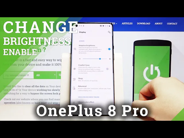 Video thumbnail for How to Turn On Auto Brightness in OnePlus 8 Pro – Adaptive Screen Light