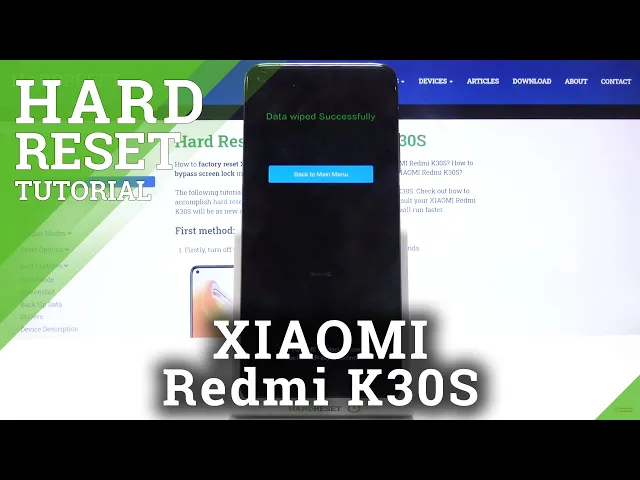 Video thumbnail for How to Hard Reset XIAOMI Redmi K30S - Remove Screen Lock / Delete Data by Recovery Mode