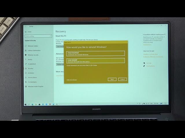 Video thumbnail for How to Hard Reset Huawei MateBook D15? Reset Huawei Laptop to Default Factory via Settings