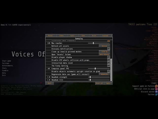 Video thumbnail for How To Adjust Headbob In Voices Of The Void