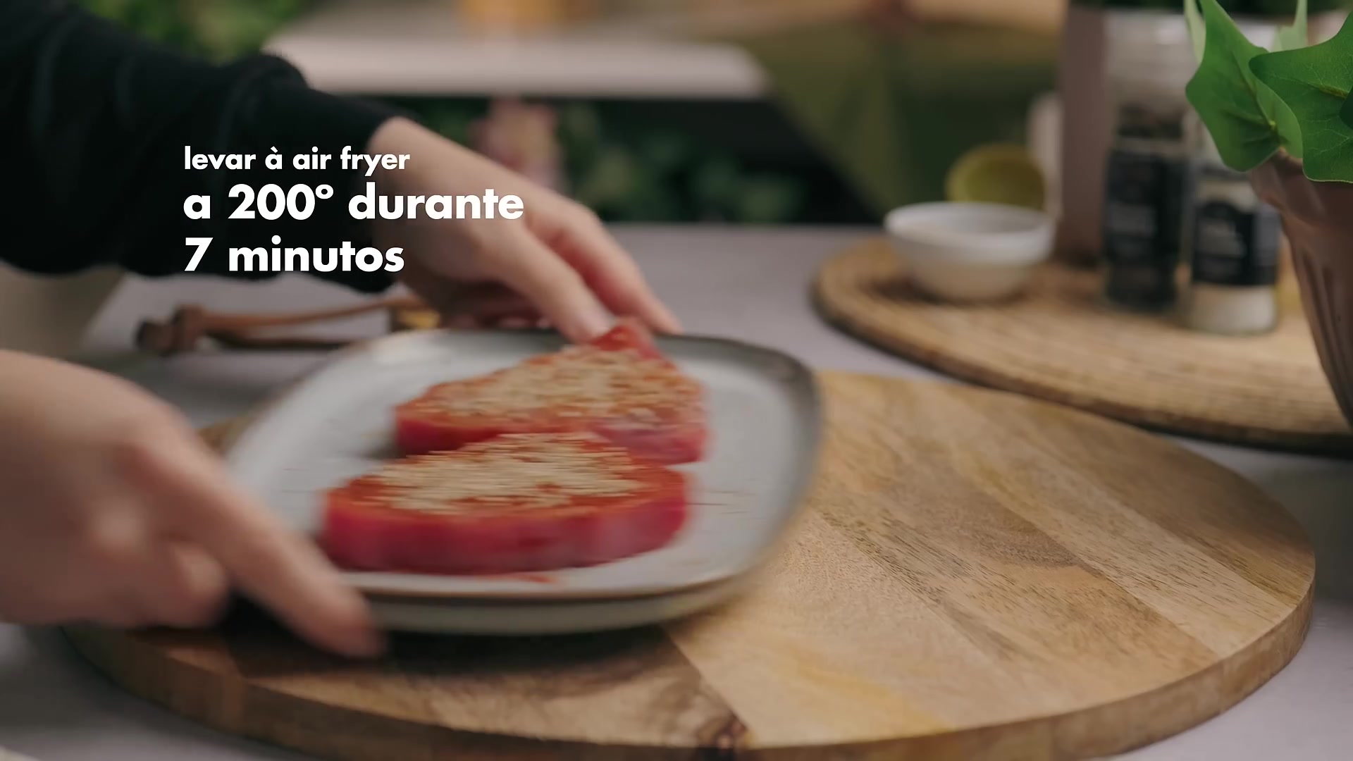 Video thumbnail for Bife de Atum na Air Fryer