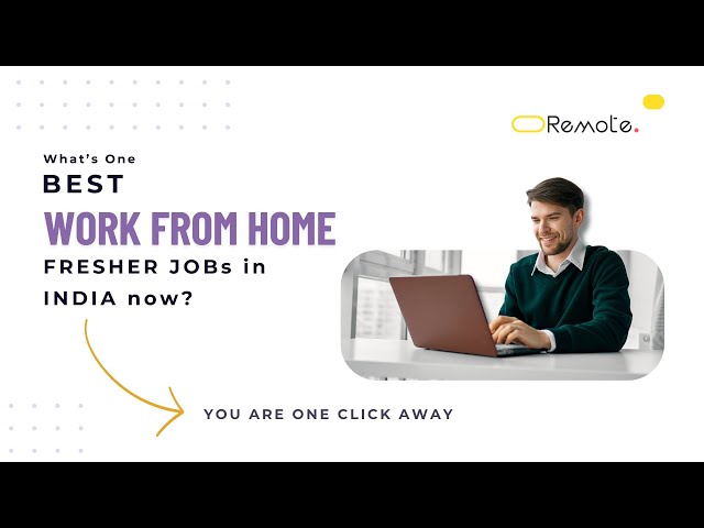 Video thumbnail for What One of Best Work From Home Fresher Jobs Now in India?