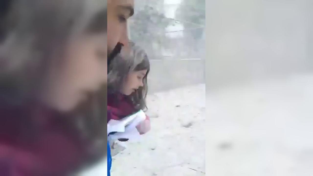 Video thumbnail for Lebanon: Emergency Teams Rescue Child After Strike in Southern Lebanon.