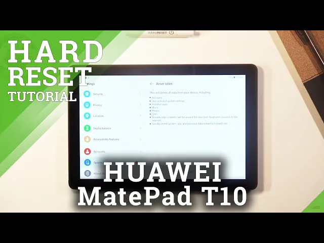 Video thumbnail for How to Factory Reset HUAWEI MatePad T10 – Remove All Personal Data & Customized Settings