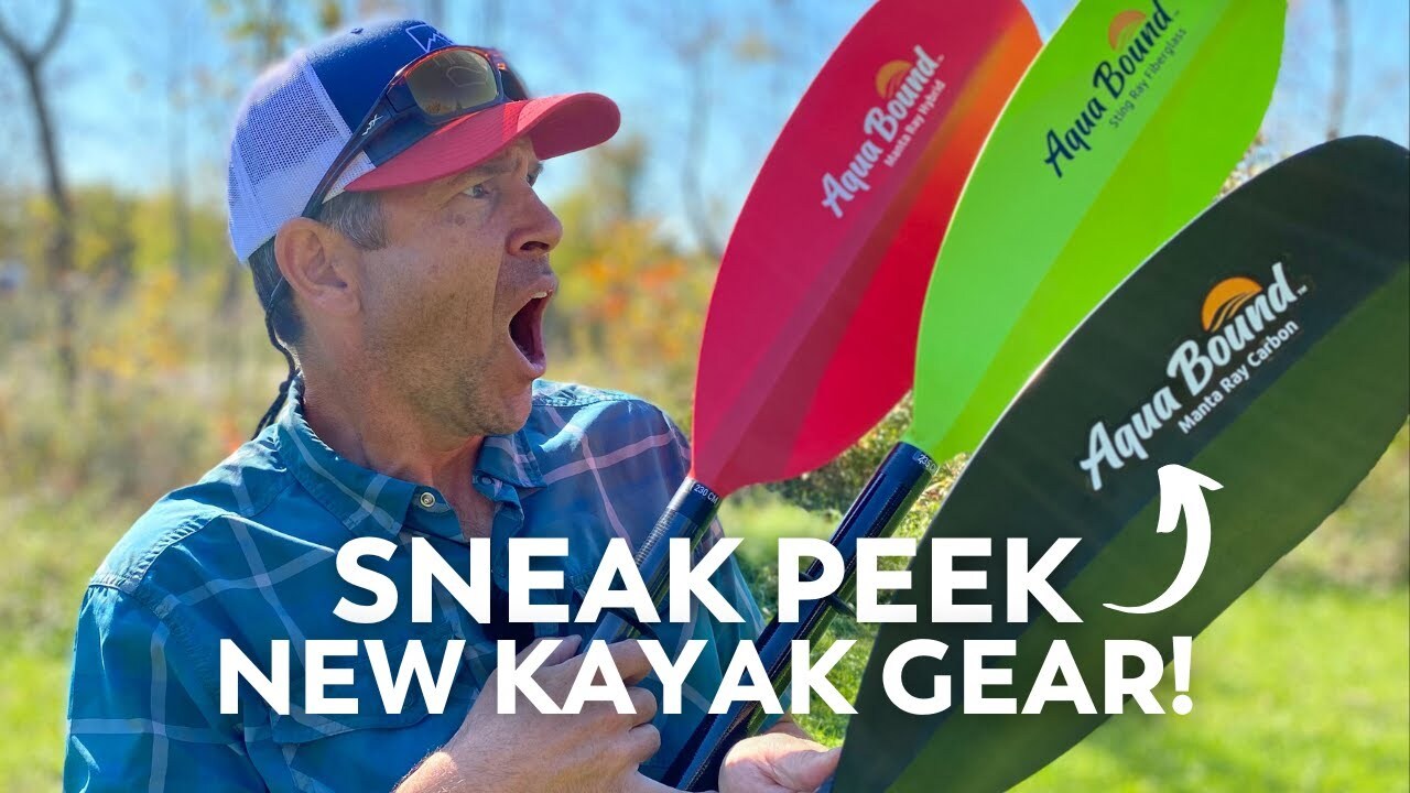 Video thumbnail for Sneak Peek at New Kayaking Gear | Aqua Bound Paddle Ray Paddle Review