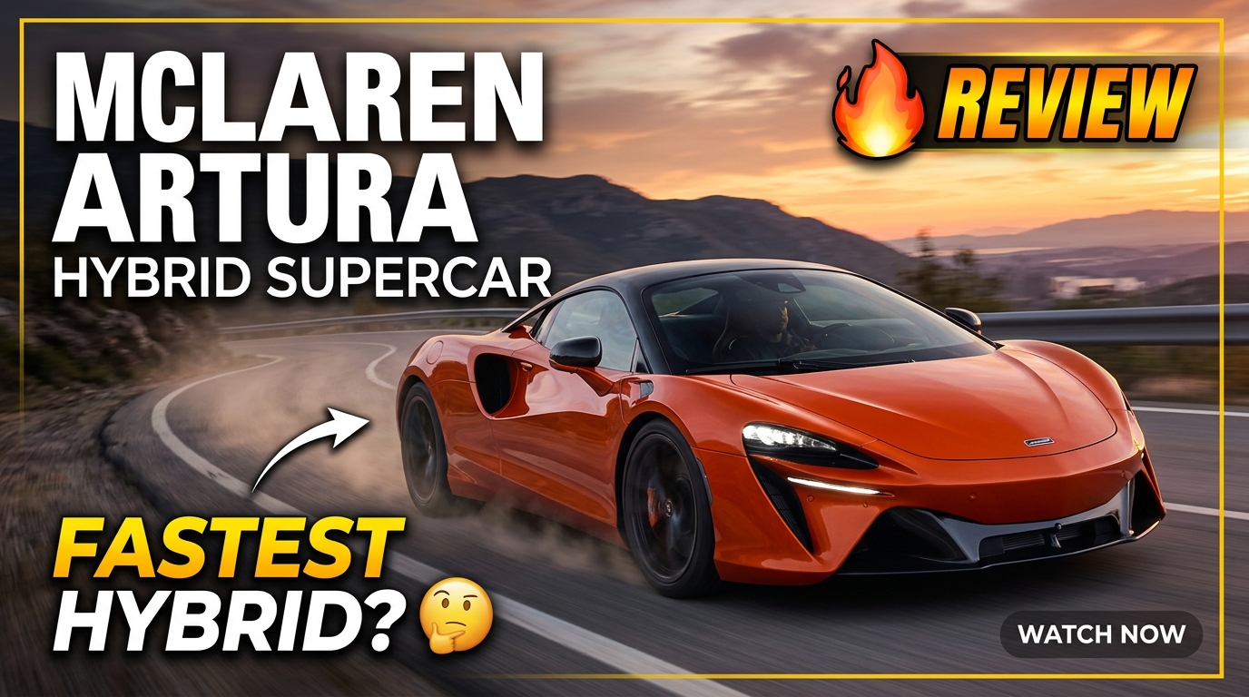 Video thumbnail for McLaren Artura in Orange 🔥 Hybrid Supercar Review