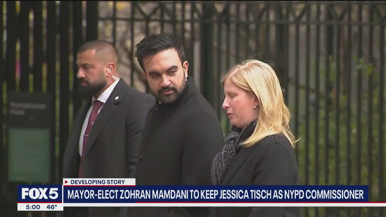 Video thumbnail for Mamdani retains Tisch as NYPD Commissioner