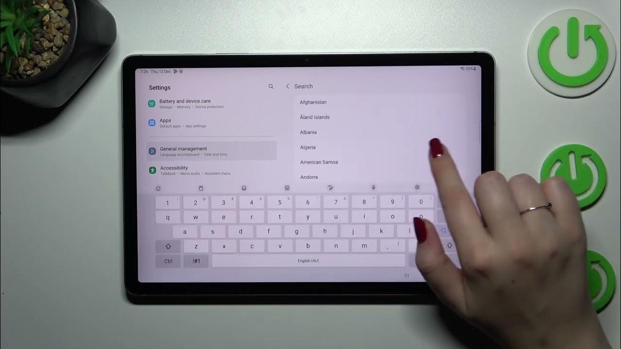 Video thumbnail for How to Change Date & Time in SAMSUNG Galaxy Tab S9 FE?