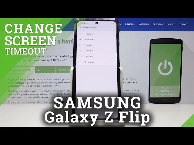 Video thumbnail for How to Change Screen Timeout in SAMSUNG Galaxy Z Flip – Display Settings