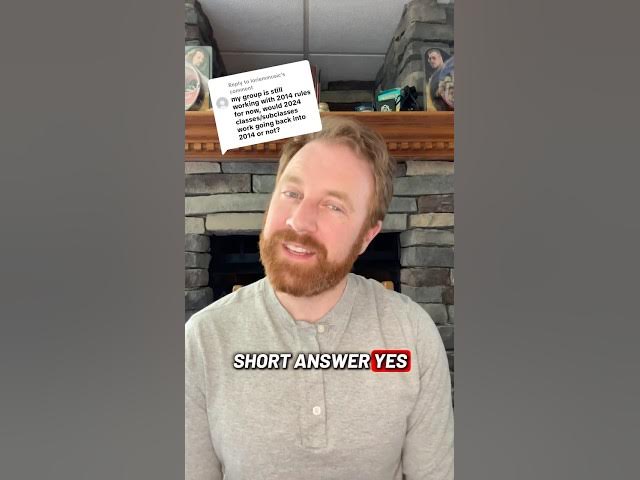 Video thumbnail for You can use 2024 DnD classes and subclasses with the 2014 DnD rules, but…