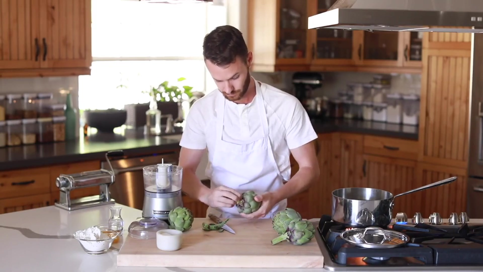 'Video thumbnail for Artichoke & Ricotta Rollatini'
