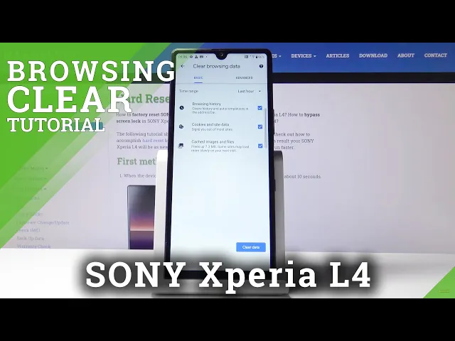 Video thumbnail for How to Delete Browsing Data in SONY Xperia L4 – Clear Browsing History