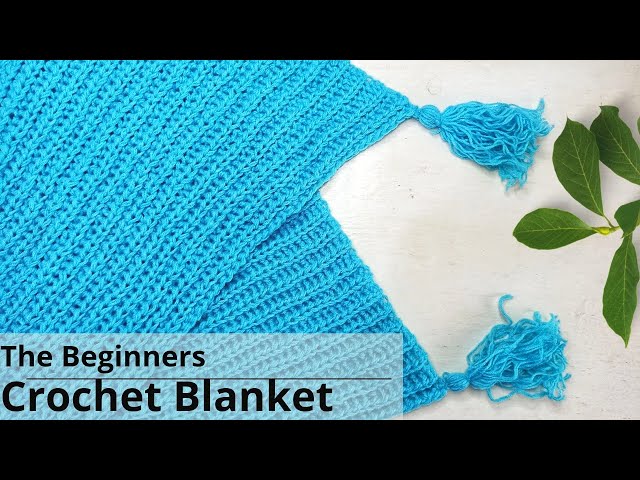 Video thumbnail for CROCHET BEGINNER BLANKET | How To Crochet A Basic Blanket Tutorial Crochet Baby/Throw/Afghan Blanket