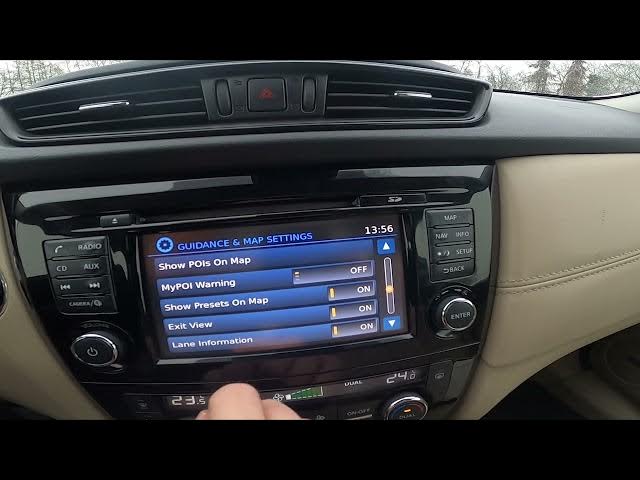Video thumbnail for How to Manage Map Settings in Nissan X-Trail III ( 2014 – 2022 ) -  Find and Manage Map Settings