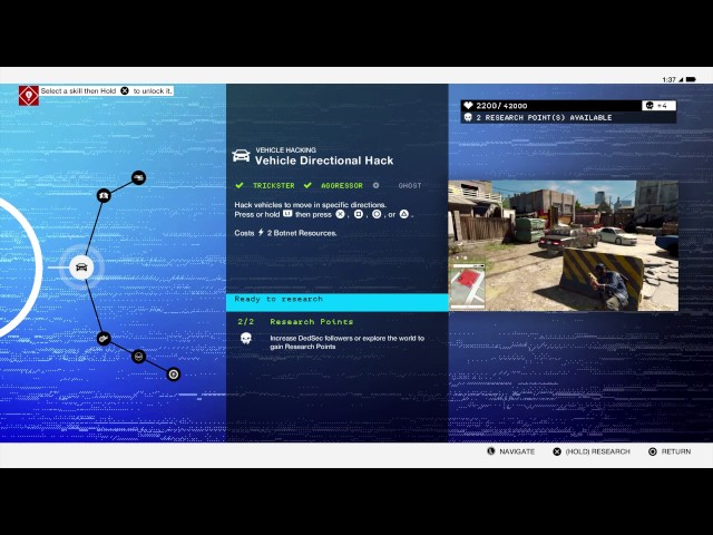 Video thumbnail for Watch Dogs 2 - Prologue: Research App, Upgrade Wheel Introduction Gameplay Tutorial PS4 Pro
