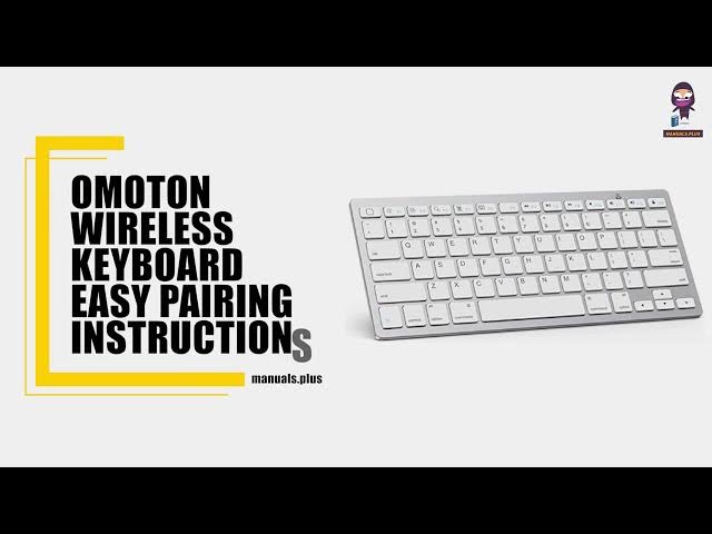 Video thumbnail for How to Pair Your OMOTON Wireless Keyboard: Easy Step-by-Step Guide