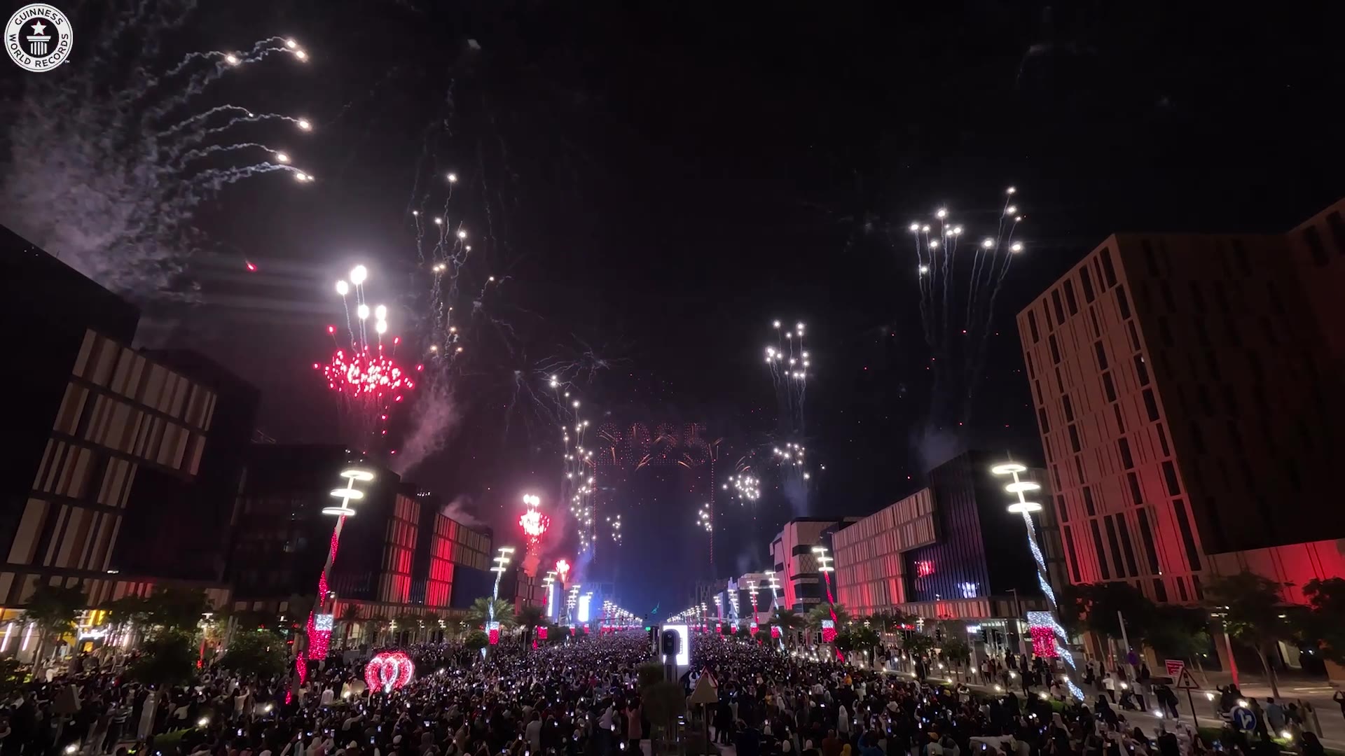 'Video thumbnail for Most fireworks launched from drones'