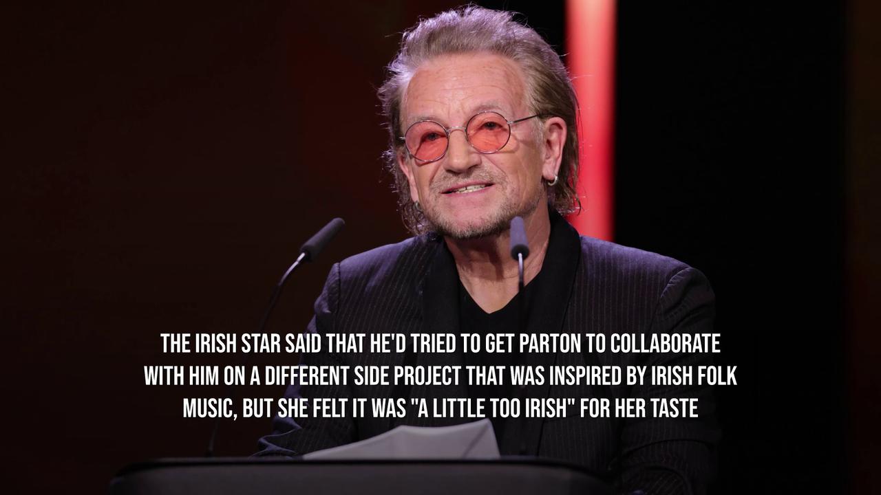 Video thumbnail for Dolly Parton posthumously duets with Bono on new U2 album.