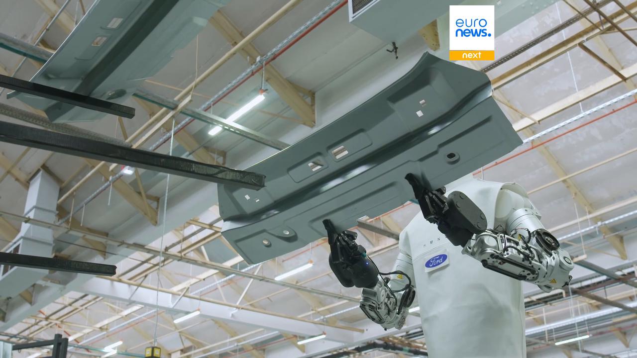 Video thumbnail for Can humanoid AI robots really handle arduous factory work? A new Ford factory trial exceeds targets