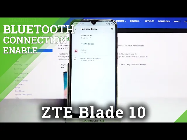 Video thumbnail for Bluetooth Connection – Link Device with ZTE Blade 10 via Bluetooth