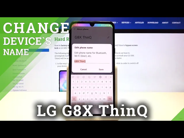 Video thumbnail for How to Change the Name of LG G8X – Change Device Name