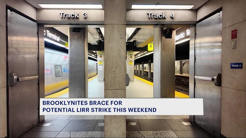 Video thumbnail for Downtown Brooklyn businesses anxious over looming LIRR strike
