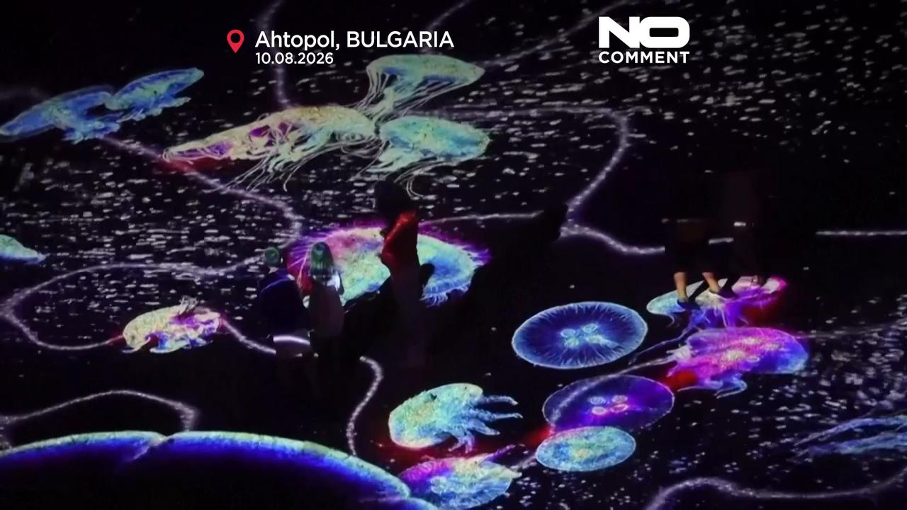 Video thumbnail for Bulgaria lights up its Black Sea coast with digital art festival