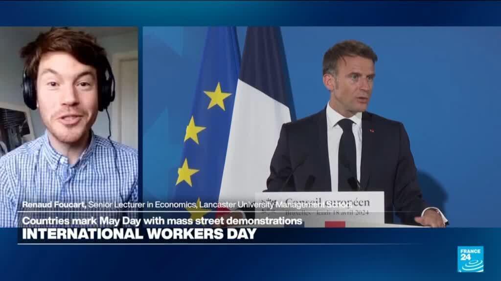 Video thumbnail for Macron on the world stage:  French president 'very popular everywhere in Europe, except for France'