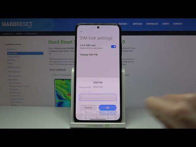 Video thumbnail for How to Change SIM PIN in XIAOMI Redmi Note 10 – Find PIN Settings