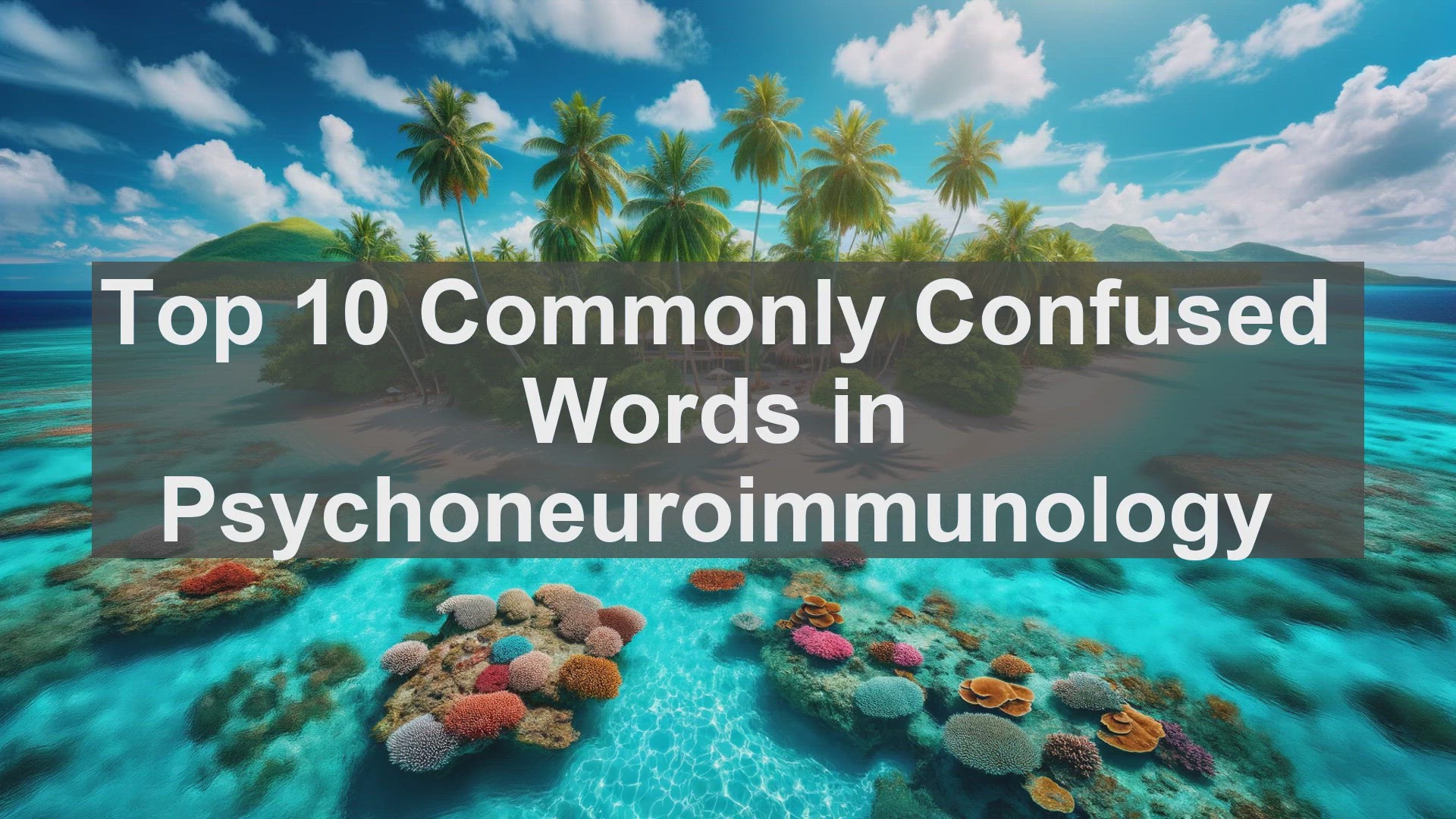 'Video thumbnail for Top 10 Commonly Confused Words in Psychoneuroimmunology'