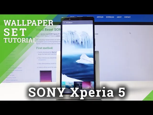 Video thumbnail for How to Change Wallpaper in SONY Xperia 5 – Update Desktop