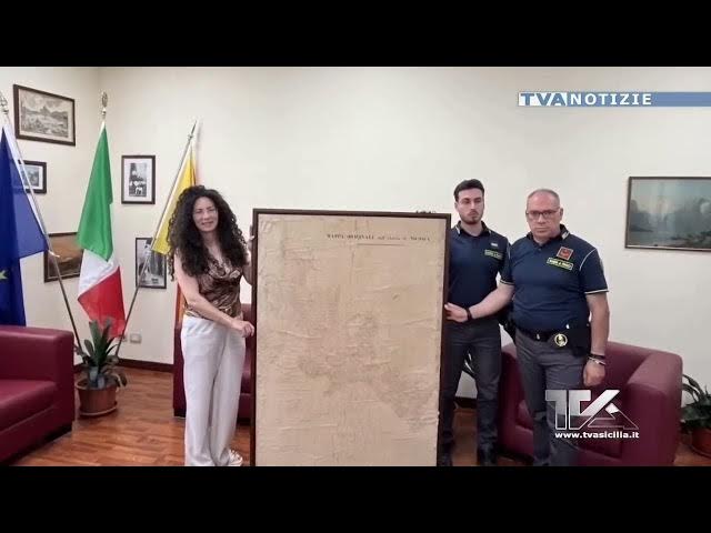 Video thumbnail for GDF Enna: restituita all’archivio di stato di Enna una preziosa mappa storica di Nicosia risalente a