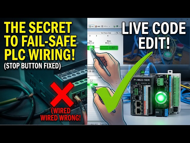 Video thumbnail for P1-M622-16DR Mini PLC - Learn Now Online Editing and Fail-Safe Wiring!