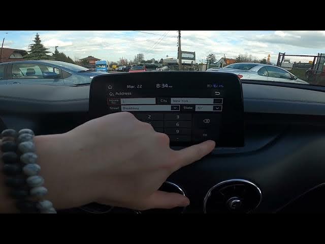 Video thumbnail for How to Set Destination in Map in Kia Stinger ( 2017 – now )  - Start Route in Navigation