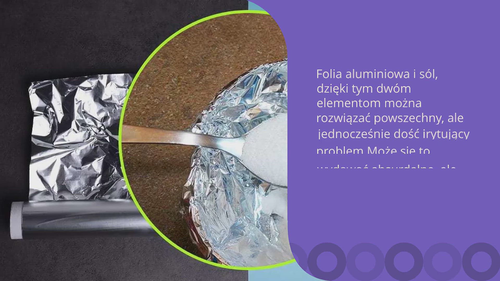 Video thumbnail for Folia aluminiowa i sól, nie możesz sobie wyobrazić, co się dzieje: z czego się składa i dlaczego wszyscy to robią