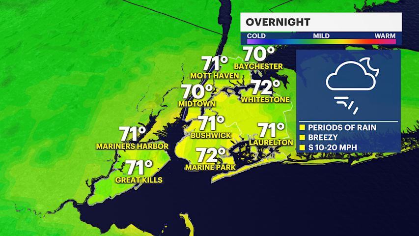 Video thumbnail for STORM WATCH: Periods of rain across Brooklyn through Monday morning