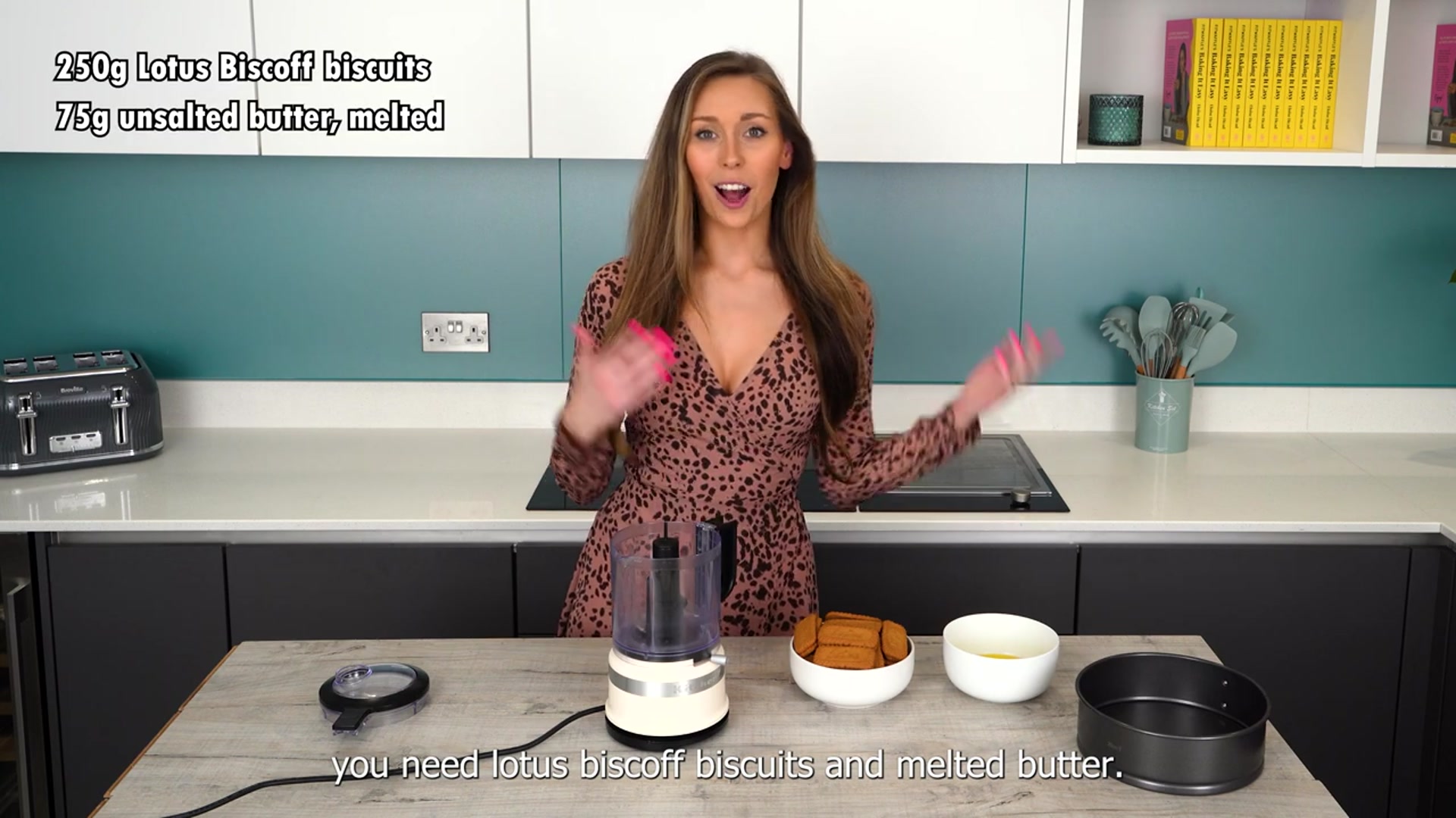 Video thumbnail for The Best No Bake Lotus Biscoff Cheesecake Recipe Tutorial(720P HD)