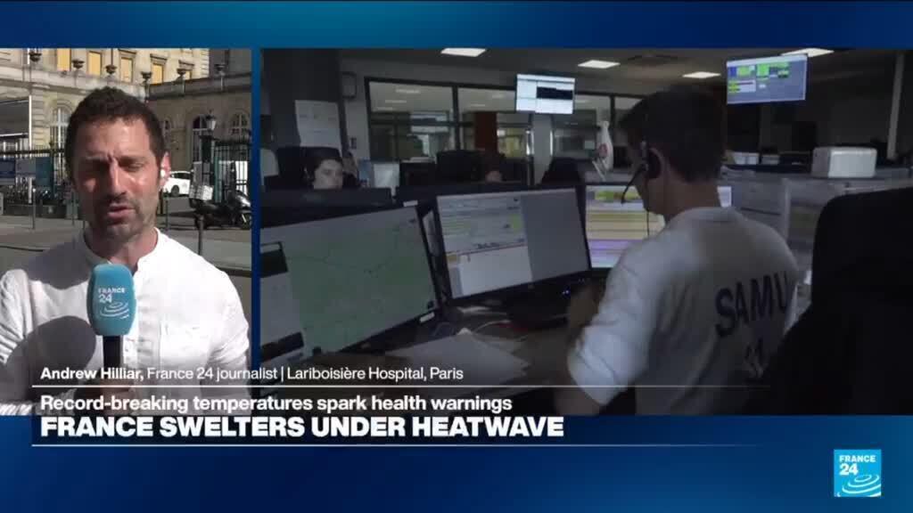 Video thumbnail for Hospitals on red alert as France sees hottest day ever