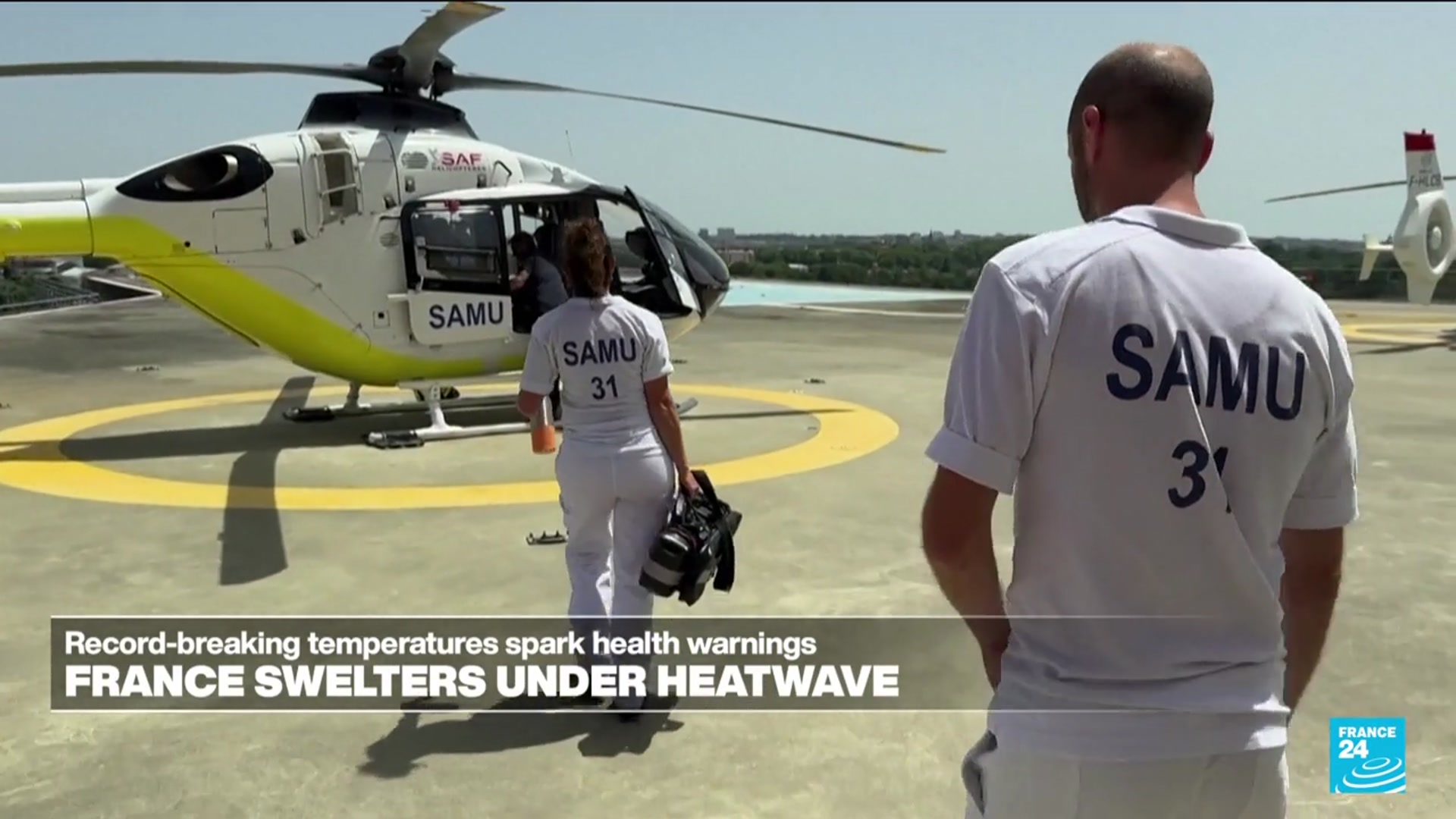 Video thumbnail for Hospitals on red alert as France sees hottest day ever