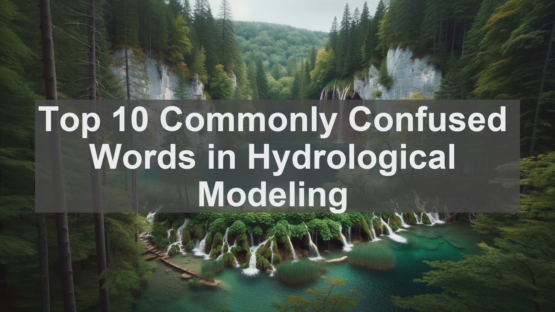 'Video thumbnail for Top 10 Commonly Confused Words in Hydrological Modeling'
