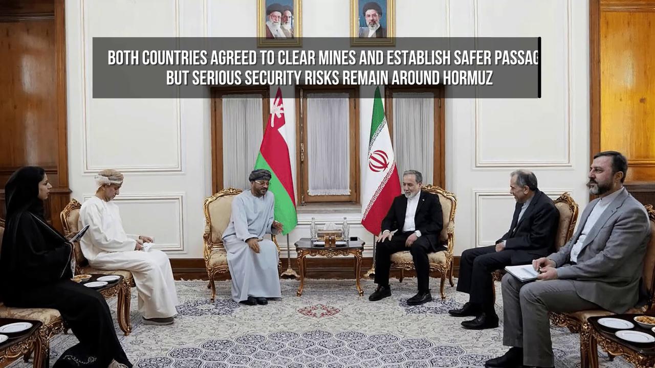 Video thumbnail for Iran and Oman Discuss Temporary Corridor Through Strait of Hormuz.