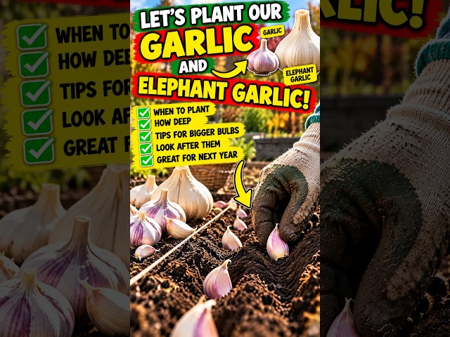 Video thumbnail for Plant Garlic NOW for a Bigger Harvest! 🧄🌱 #shorts